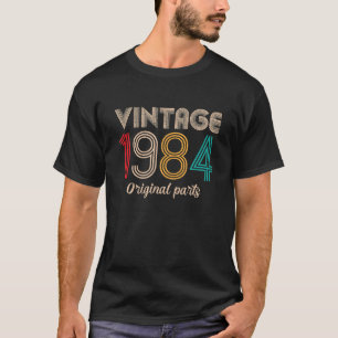 Camiseta Vintage 1984 38th Birthday Gifts Retro 38 Anos