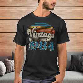 Camiseta Vintage 1984, Ano de Nascimento, aniversário de 40