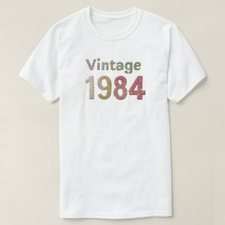 Camiseta Vintage 1984 Camisa-T masculino: Memórias brilhant