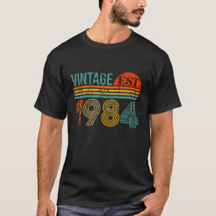 Camiseta Vintage 1984 Feita Em 40 Aniversários De 40 Anos D