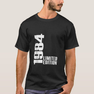 Camiseta Vintage 1984 Homens Engraçados, 40 Anos, 40 Anos M
