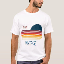 Camiseta Vintage 1984 - Stripe Retroativa Sun