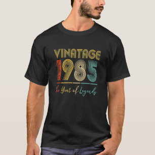 Camiseta Vintage 1985 37ª Ideias de Aniversário Homens o Mu