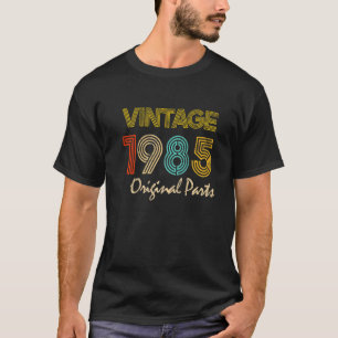Camiseta Vintage 1985 37 Anos Homens E Mulheres 37 Anos Nas
