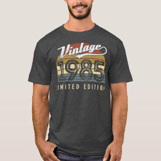 Camiseta Vintage 1985 Limited Edition 37 anos 37 anos