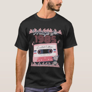 Camiseta Vintage 1985 Music Cassette Song Boho Retro