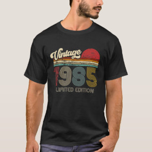 Camiseta Vintage 1985 Retro Style Birthday Limited Edition