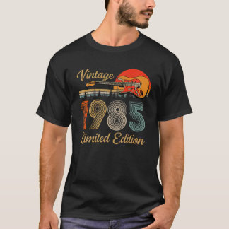 Camiseta Vintage 1985 T S Para Homens Violão Com Mais De 37