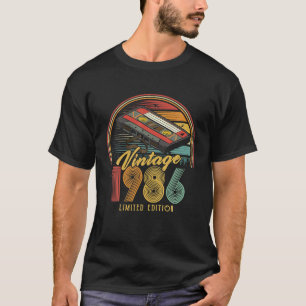 Camiseta Vintage 1986 - Cassete Retroativo 1986 - aniversár