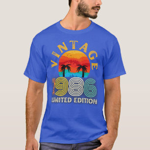 Camiseta Vintage 1986 limited edition 1