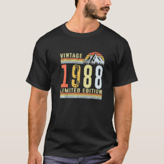 Camiseta Vintage 1988 34º Aniversário