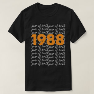Camiseta Vintage 1988 Birthday Gifts Men Women
