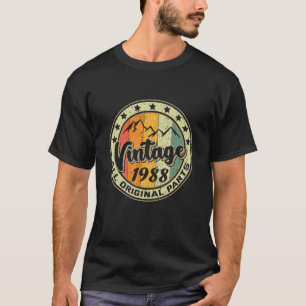Camiseta Vintage 1988 Retro 33 Anos 33 Anos Aniversário