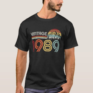 Camiseta Vintage 1989 34th Birthday Turning 34 Year Old Bd