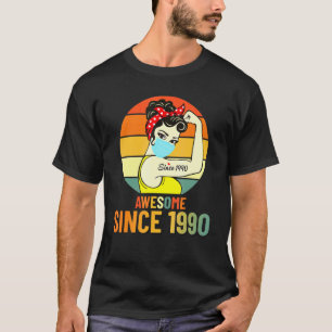 Camiseta Vintage 1990 Aniversário Para As Mulheres - 31º An