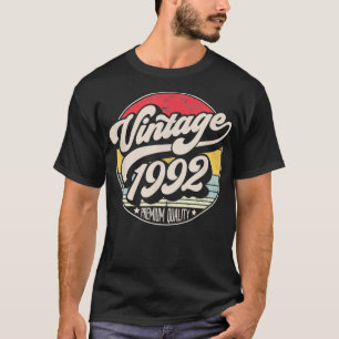 Camiseta Vintage 1992 29th Birthday, Retro Sunset Style Des