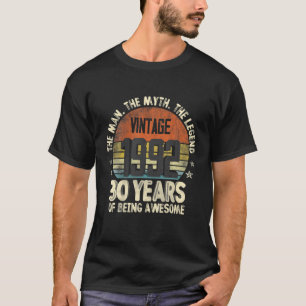 Camiseta Vintage 1992 aniversário de 30 anos 30 Anos De Ida