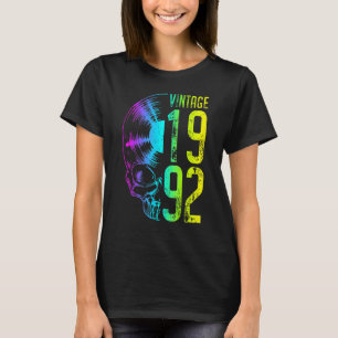 Camiseta Vintage 1992 Registro de Vinilo Câncer Gótico Audi