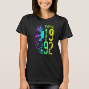 Camiseta Vintage 1992 Registro de Vinilo Câncer Gótico Audi