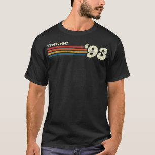 Camiseta Vintage 1993 Chest Stripe 29 Aniversário 