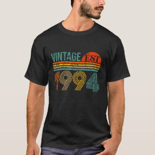 Camiseta Vintage 1994 Feita Em 30 Aniversário 30 Anos De Se