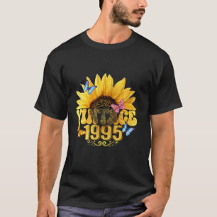 Camiseta Vintage 1995 Borboleta Floral de Girassol 30