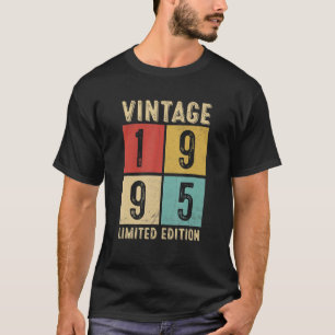 Camiseta Vintage 1995 Feita Em 1995 28º Aniversário