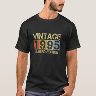 Camiseta Vintage 1995 Limited Edition aniversário de 30 ano