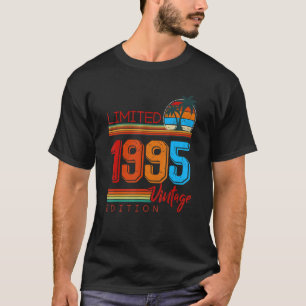 Camiseta Vintage 1995 Retro 27th Birthday 27 Year Old