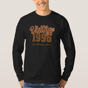 Camiseta Vintage 1996 Todas As Peças Originais Para Men & W