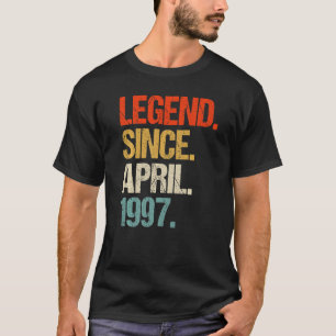 Camiseta vintage 1997 26º aniversário retro 26 anos