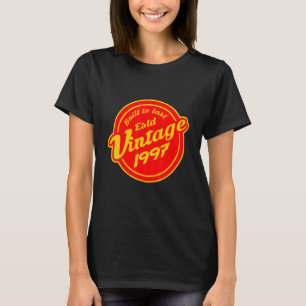 Camiseta Vintage 1997 retro aniversário de 25 anos