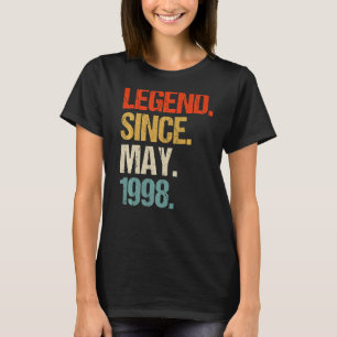 Camiseta vintage 1998 25 retro 25 anos 1
