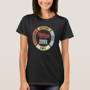 Camiseta Vintage 1999 23rd Birthday Legendary Awmanutenção
