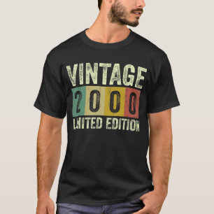Camiseta Vintage 2000 22 anos 22 anos Aniversário