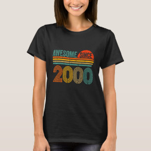 Camiseta Vintage 2000 22 Anos Homens E Mulheres 22º Bir