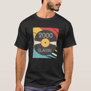 Camiseta Vintage 2000 Classic Vinyl Recording Birth Year Re