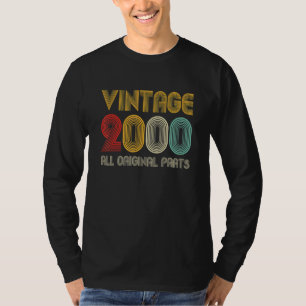 Camiseta Vintage 2000 Todas As Partes Originais 22 Anos De