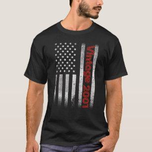 Camiseta Vintage 2001 21 Anos Homens E Mulheres 21.º Nascim