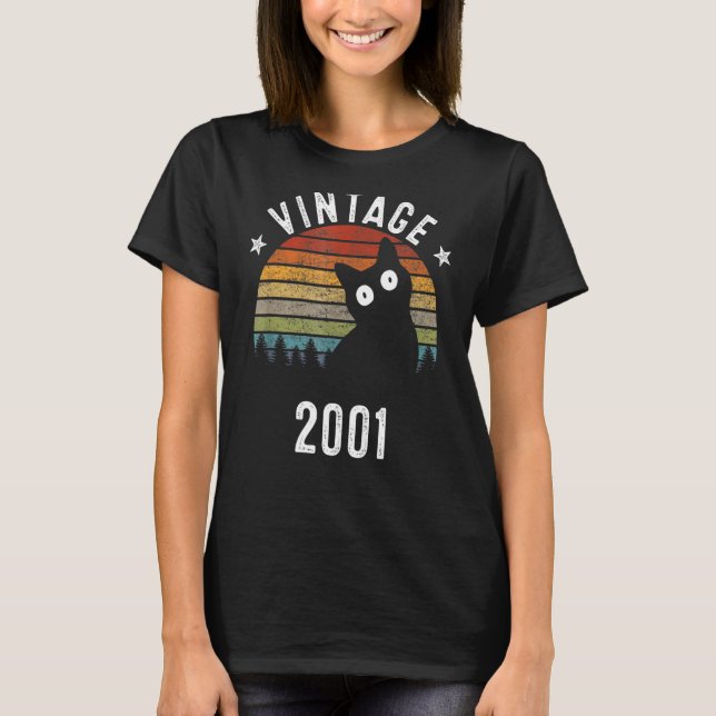 Camiseta Vintage 2001 22 Anos (Frente)