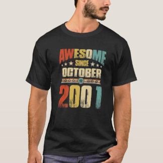 Camiseta Vintage 2001 Aniversário de 20 desde 2 de outubro