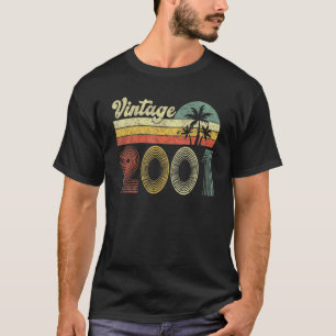 Camiseta Vintage 2001 Feita Em 2001 aniversário de 21 anos 