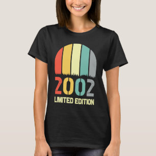 Camiseta Vintage 2002 Men BDay 2002 Aniversário 1