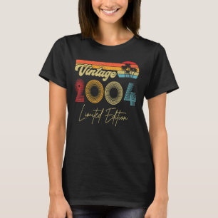 Camiseta Vintage 2004 Feita Em 2004 19º Aniversário 19 Ano