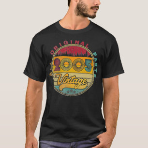 Camiseta Vintage 2005 17th Birthday Gift 17 Anos Old Men