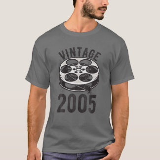 Camiseta Vintage 2005 Amigos Bday 17 Anos Mãe Pai Cin