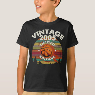 Camiseta Vintage 2005 Limited Edition 18 anos