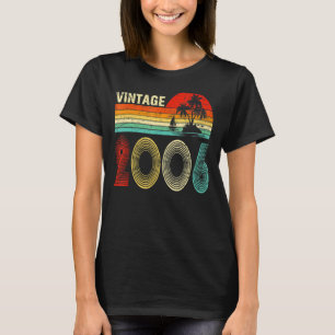 Camiseta Vintage 2006 17 Anos para Meninas 17 Bi