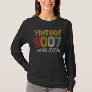 Camiseta Vintage 2007, 15 Anos, 15, Aniversário