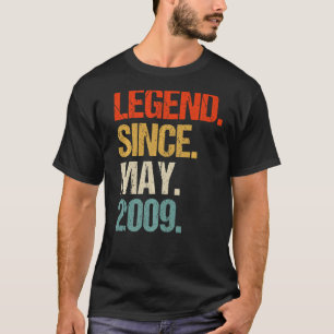 Camiseta vintage 2009, 14, retro 14 anos 1